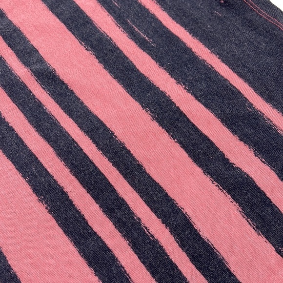 C&c California Boho Casual Colorblock Stripe XBack Maxi-Dress Cover-Up Pink Navy - Picture 3 of 7